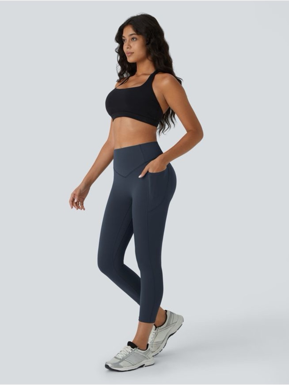 Halara UltraSculpt™ High Waisted Scrunch Butt Lifting Tummy Control Pocket Crop